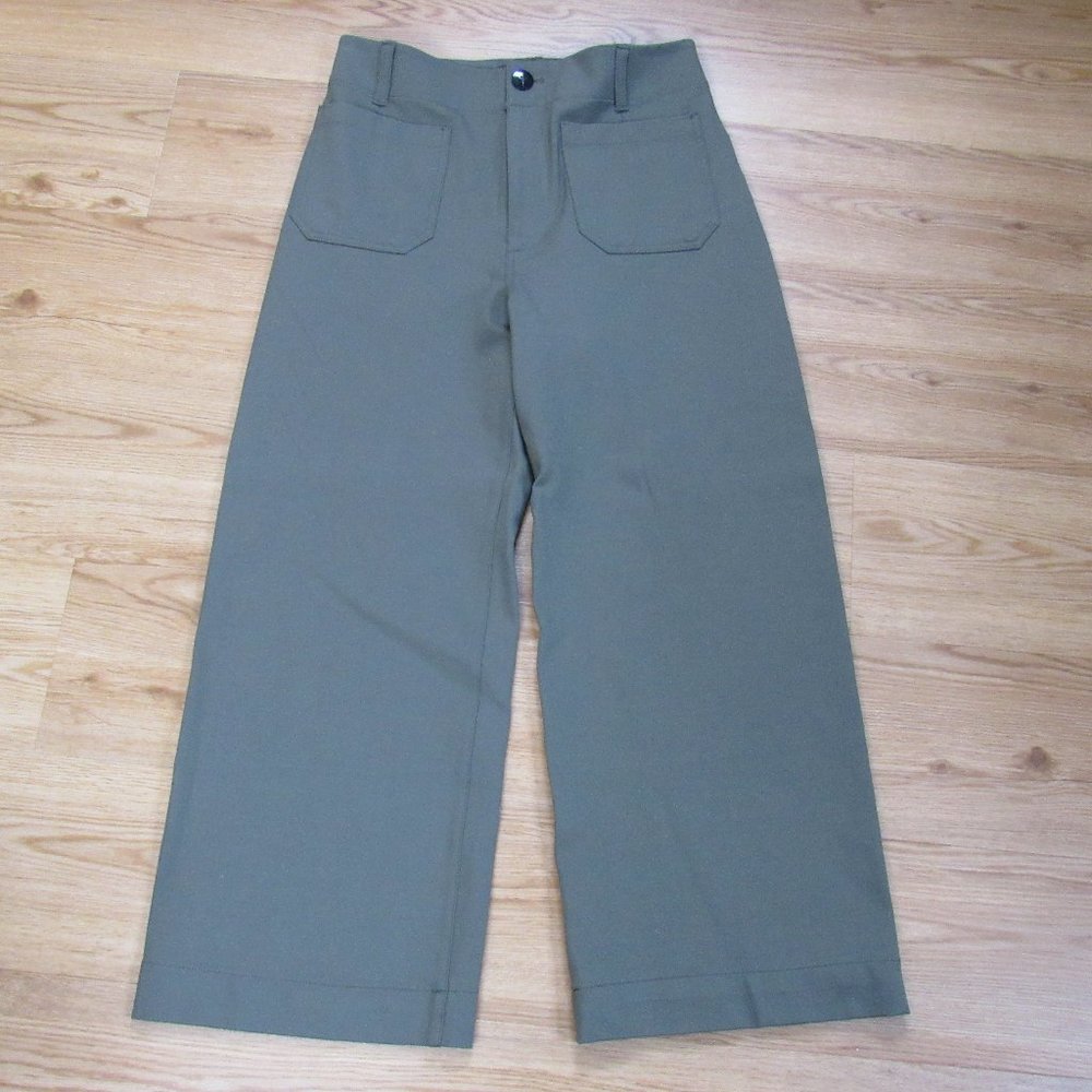 Maeve by Anthropologie | The Colette Wide Leg Pants Size 30 Green